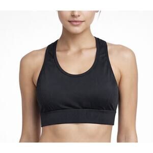 AVIA Black Racerback Sports Bra XL Medium Support Athletic Gym Activewear Yoga